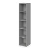 Skriňa otvorená vysoká 4 police Lenza Wels, 39,9x196,5x40,4cm, sivá