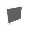 Priečkový paraván Akustik, 100x118 cm, sv.sivý