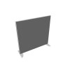 Priečkový paraván Akustik, 120x118 cm, sv.sivý
