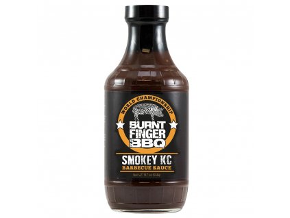 BBQ barbecue omáčka Smokey KC sauce 558g Burnt Finger