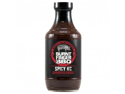 BBQ barbecue omáčka Pikantná KC omáčka 558g Burnt Finger