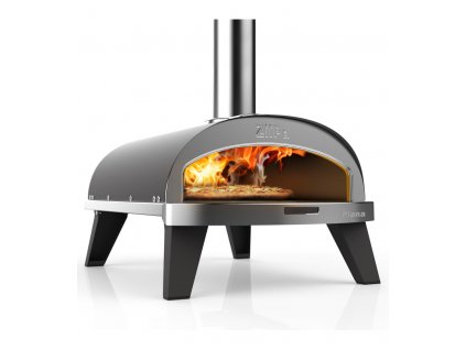 Pec na pizzu na drevené pelety 31cm Piana ZiiPa - antracitová