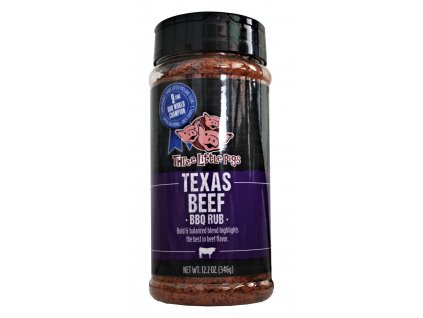 Grilovacie korenie Texas Beef BBQ Rub 346g Three Little Pigs