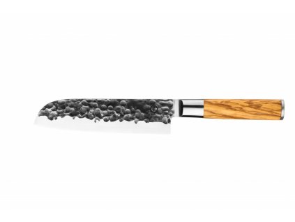 Olive - nôž Santoku 18 cm Kovaný
