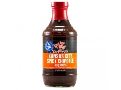BBQ BBQ Sauce KS Spicy Chipotle 558g Three Little Pigs