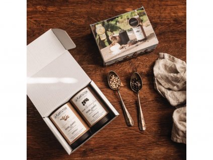 Darčeková sada Kampot čierne a biele korenie 2x50g