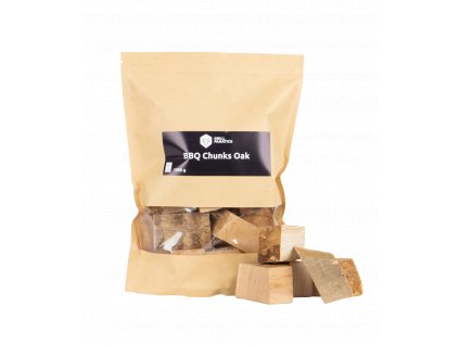 Dubové drevené kúsky BBQ 1kg Gril Fanatics