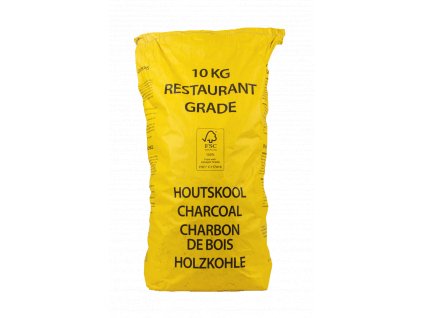 Drevené uhlie z čiernej vaty FFC 100% 10 kg žlté vrece