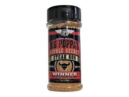 Grilovacie korenie Double Secret Steak Rub 198g Big Poppa Smokers