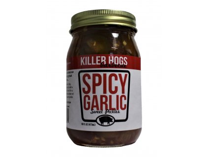 BBQ Pickle Pikantné cesnakové čipsy 473ml Killer Hogs