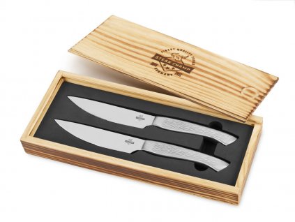 Darčeková sada 2ks steakových nožov z nehrdzavejúcej ocele SteakChamp