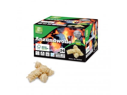 Drevená vlna na zakladanie ohňa 24ks Flash