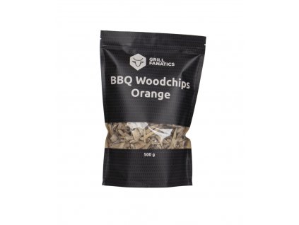 Oranžové drevené štiepky 500g Grill Fanatics