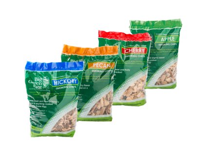 Drevené štiepky na údenie čerešní Big Green Egg