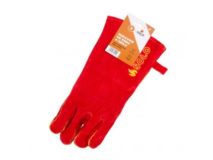 SOLO Krbové a grilovacie rukavice vľavo