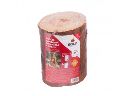 SOLO Záhradná sviečka citronella s kôrou