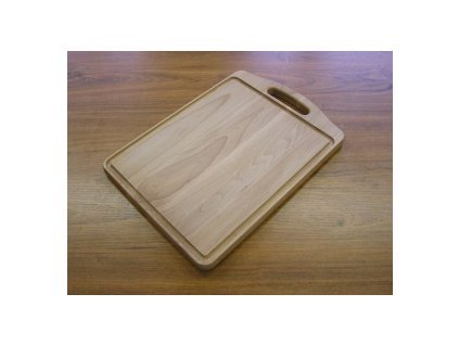 Doska s drážkou a úchopom prstov