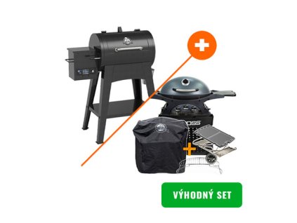 Gril na drevene pelety FB500 Pit Boss + plynový Sportsman 3