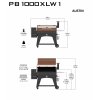 Gril na drevené pelety Austin XL Pit Boss PB1000XLW1
