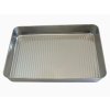 Plech na pečenie z nehrdzavejúcej ocele s mriežkou 40x30x5cm