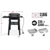 ELEKTRICKÝ GRIL WEBER LUMIN COMPACT SO STOJANOM