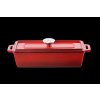 Červený pekáč liatina/smalt s vekom Grand feu