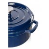 Hrniec s vekom liatina/smalt 4,7l tmavomodrá Grand feu
