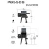 Gril na drevené pelety Navigator 550 Pit Boss / PB550G + plynovy Sportsman 3