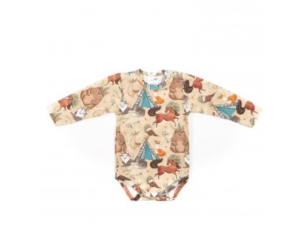 BABY 01392 Body niemowlęce dł rękaw Boho Boy 80/86