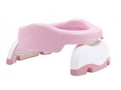 POTETTE PLUS Detský cestovný nočník adaptér na wc 2v1 ružové