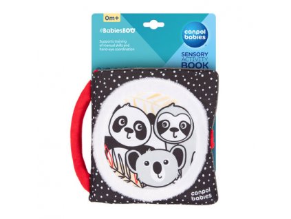 CANPOL 68/088 Sensoryczna książeczka manipulacyjna BabiesBoo Panda