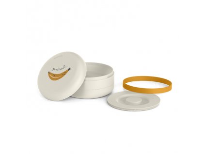 Suavinex SET misiek BENTOO GO NATURAL +4 m - šedá banánová 2 ks