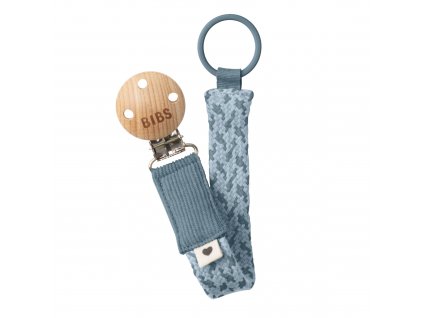 BIBS Paci Braid klip na cumlík - Petrol / Baby Blue