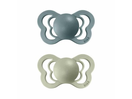 BIBS Couture anatomické cumlíky z prírodného kaučuku 2ks - veľkosť 1 - Island Sea / Sage