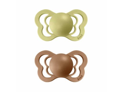BIBS Couture anatomické cumlíky zo silikónu 2ks - veľkost 1 - Meadow / Earth