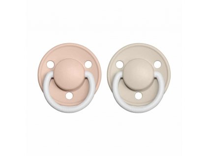 BIBS De Lux cumliky z prirodneho kaucuku 2ks Night BlushVanilla