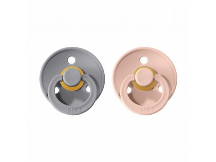 BIBS Colour cumlíky z prírodného kaučuku 2ks - veľkosť 2 - Cloud / Blush