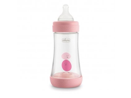 CHICCO Fľaša PERFECT5 240 ml 4m+ dievča