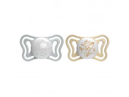 CHICCO Silikónový cumlík PHYSIO LIGHT 6-16m 2 ks