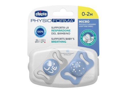 CHICCO Cumlíky MICRO 0-2m modré 2 ks