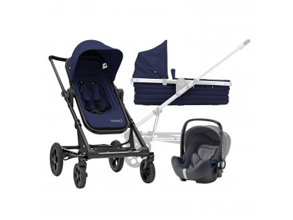 SET Kočík Seed Papilio Black, Black/Dark Navy