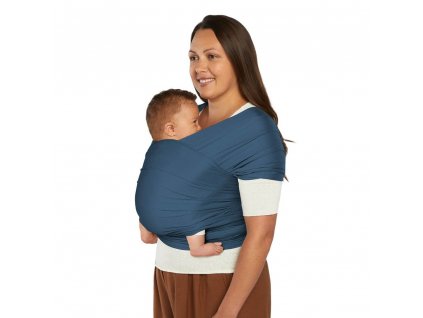 ERGOBABY | ŠÁTEK/Aura Sustainably Sourced Mesh Baby Wrap - Twilight Navy