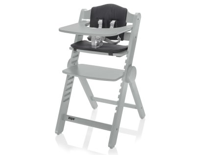 Drevená jedálenská židľa Clipp & Clapp, Grey