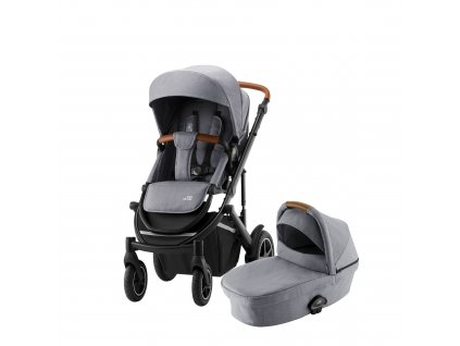 BRITAX Set kočík Smile III + hlboká korba, Frost Grey/Brown