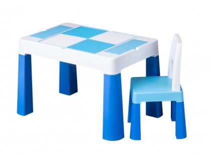TEGA BABY Multifunkčný stôl + stolička modrý