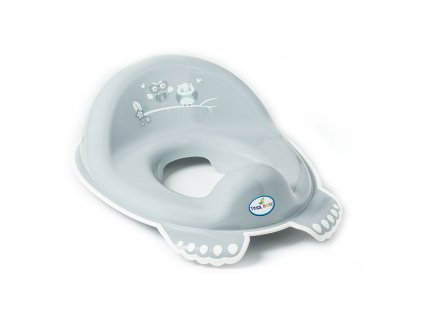 TEGA BABY Protišmykové sedátko na WC Sova sivá