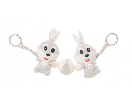 4 BABY R11 P&E Grzechotka do wózka Pram Toy RABBIT