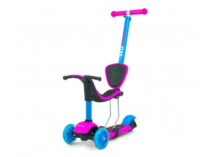 MILLY MALLY Kolobežka SCOOTER Little Star 3v1 ružovo modrá