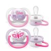 AVENT SCF080/02 Smoczek Ultra Air Happy 0-6M dziewczynka I love mama/motyl