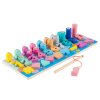 SMILY PLAY Drevená vzdelávacia multifunkčná hračka Montessori